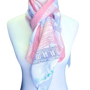 Scarf from Paris, France. Long Novelty Print